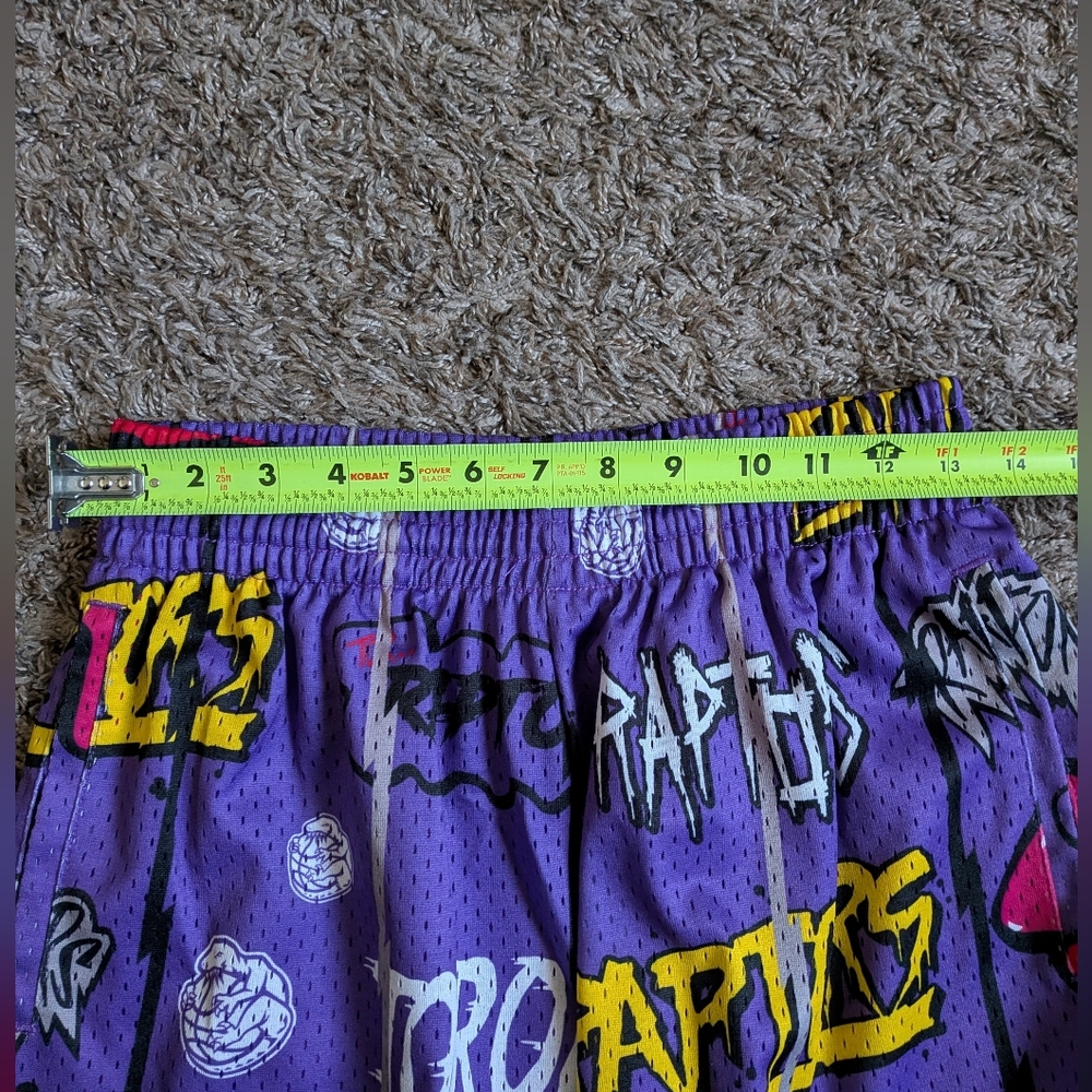 NWT Mitchell & Ness Toronto Raptors 1998/99 Hardwood Classics 9" Shorts S - Picture 8 of 9